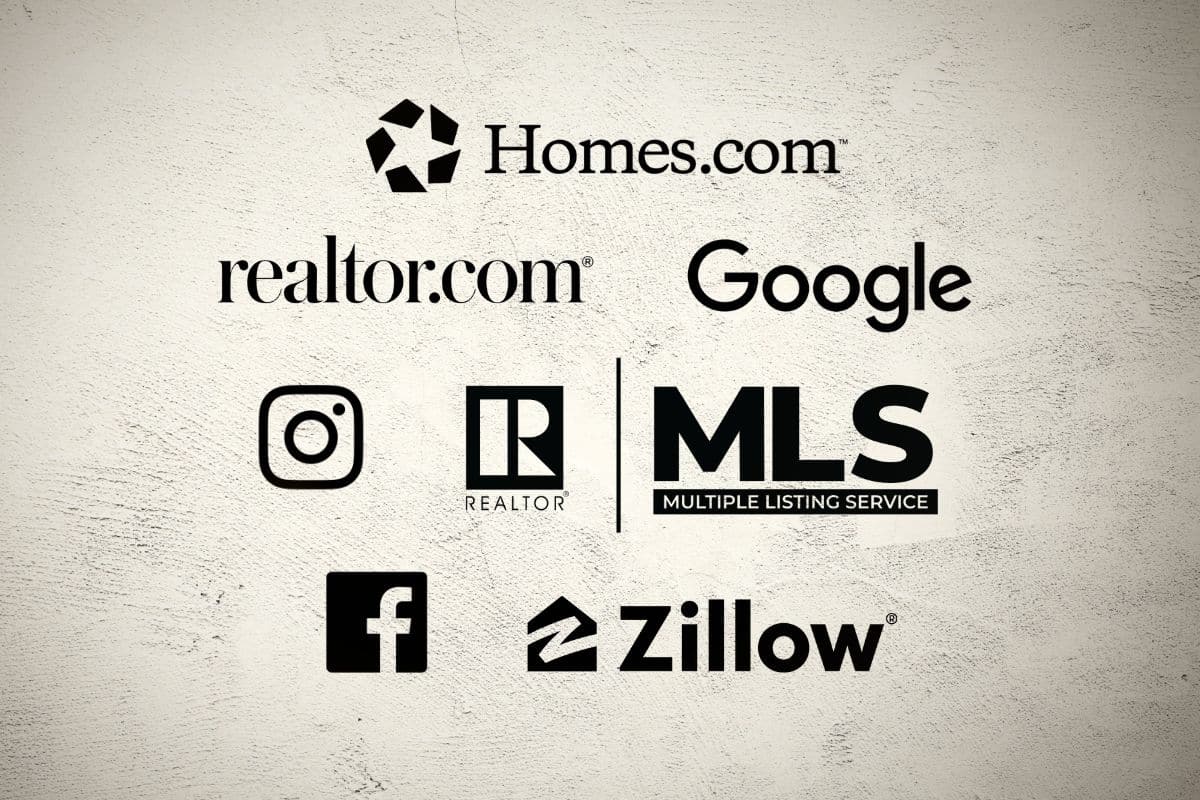 Zillow Facebook Instagram MLS Google Homes Realtor